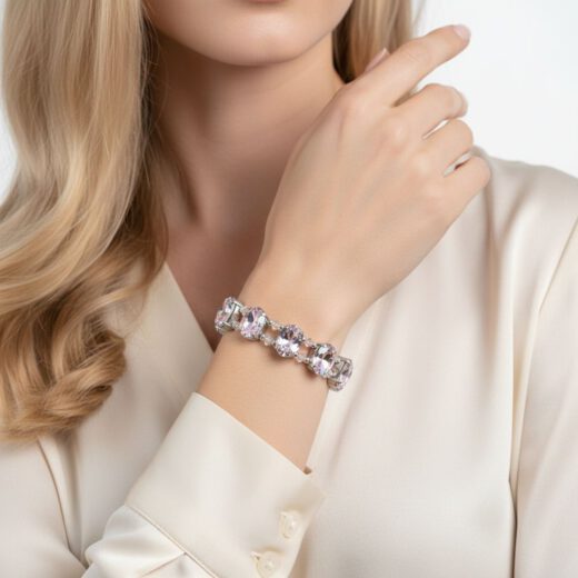 Kristall-Armband Himmelszauberfantasie silber