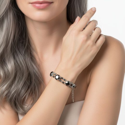 Kristall-Armband Kometenzauber Rivoli silber