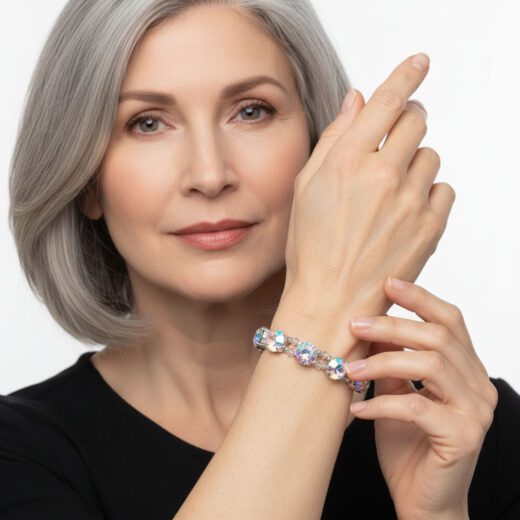 Kristall-Armband Feenzauber Morgana silber