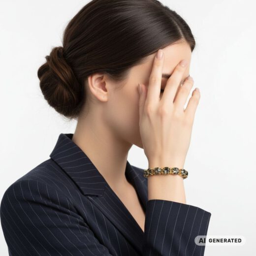 Kristall-Armband Mondzauber Selena gold - KI-generiert