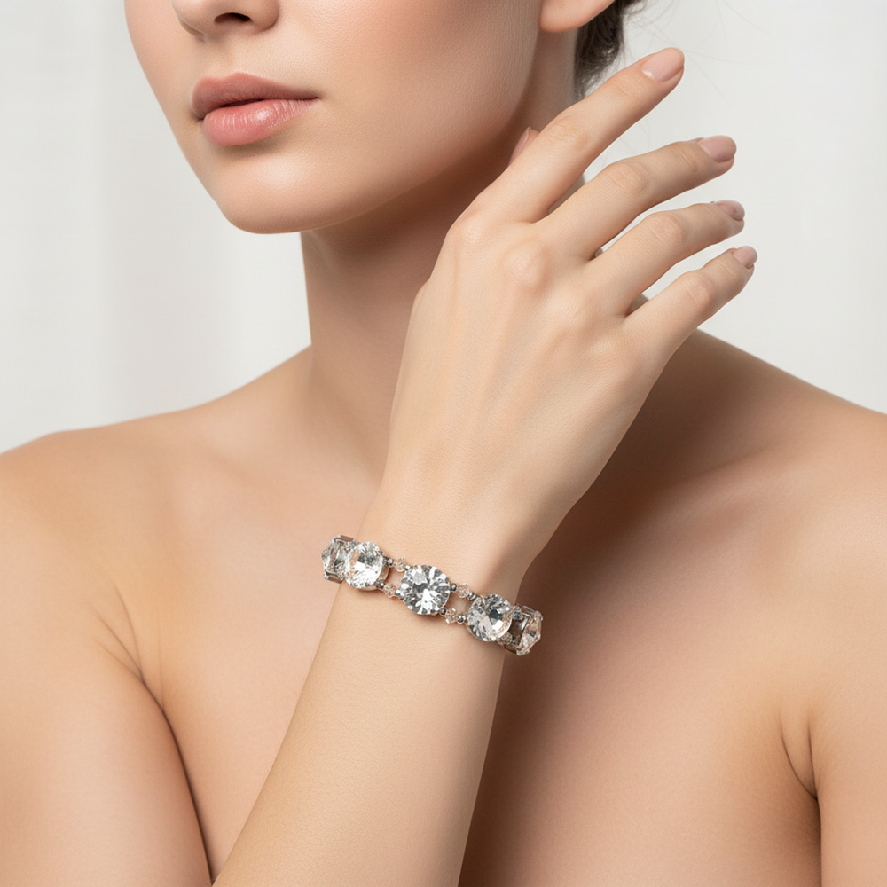 Kristall-Armband Sonnenzauber Rivoli silber