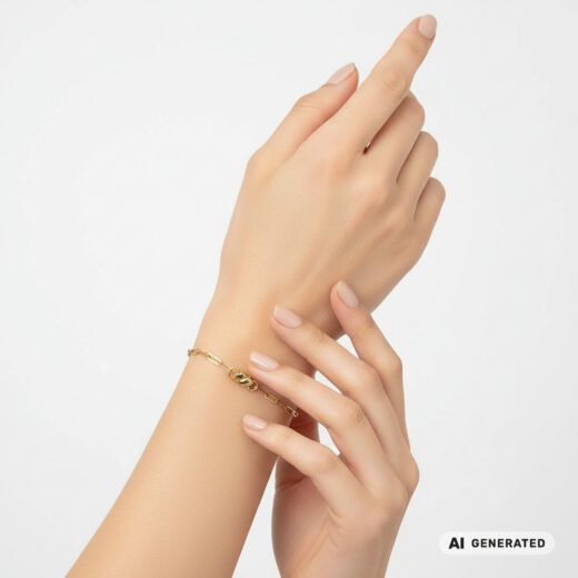 Edelstahl-Armband Golden Steel Clipper - KI-generated