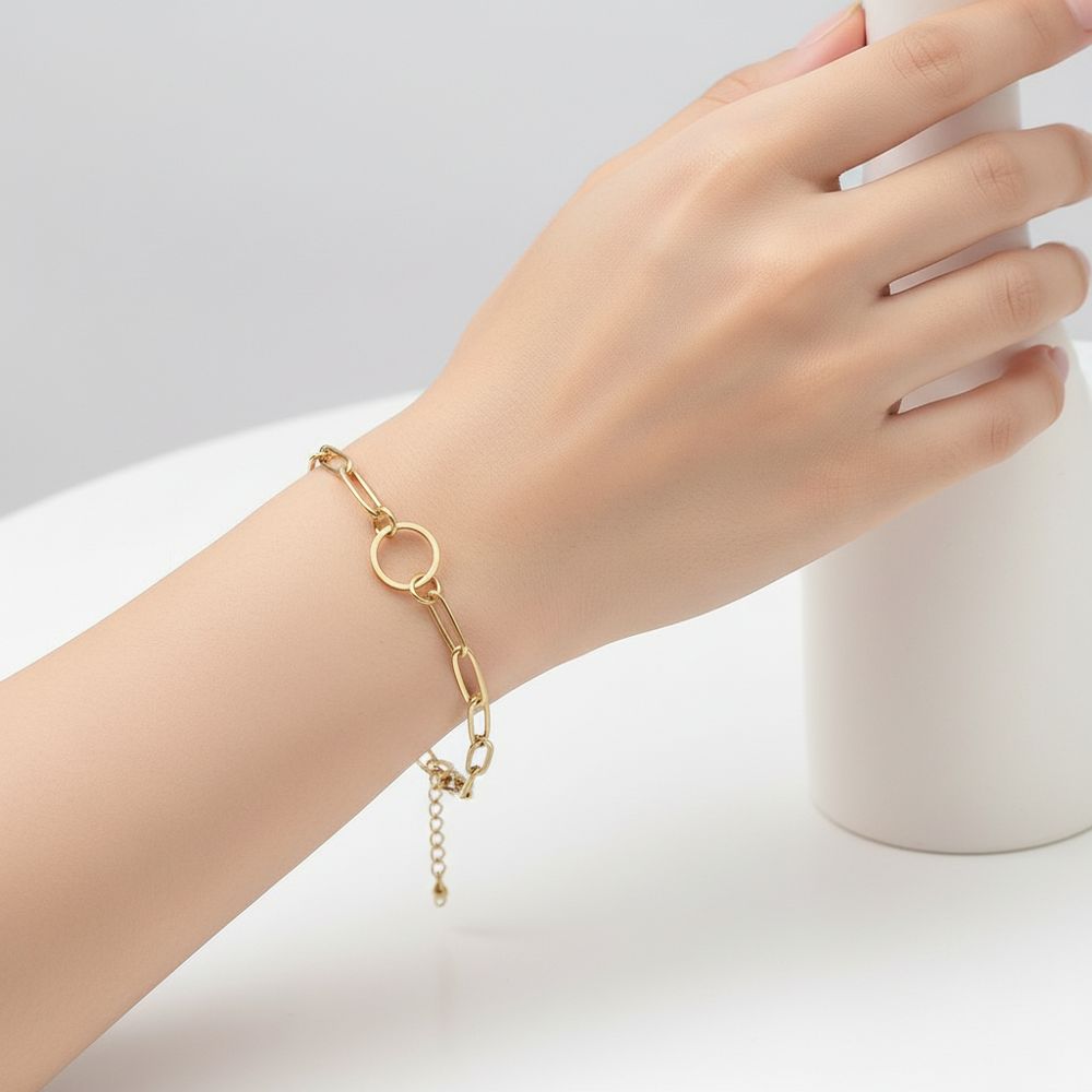 Edelstahl-Armband Ring of Golden Steel