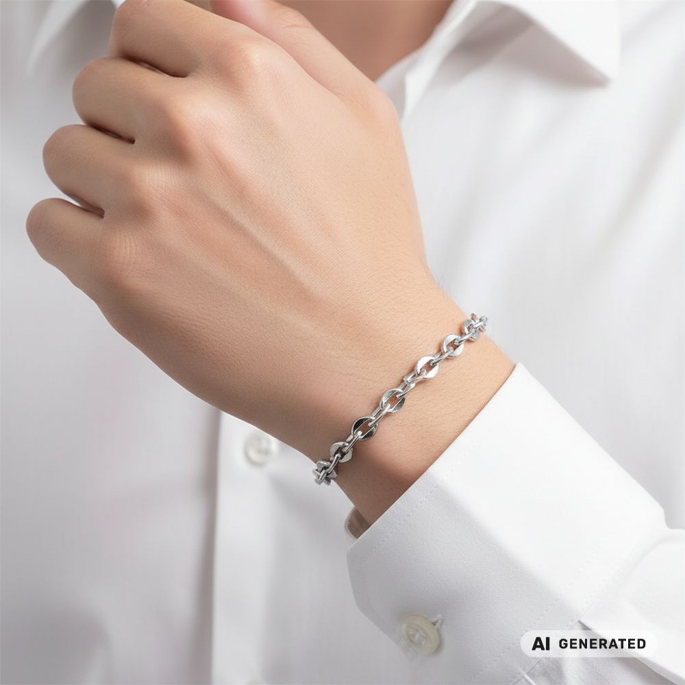Edelstahl-Armband Steel Anchor - KI-generated