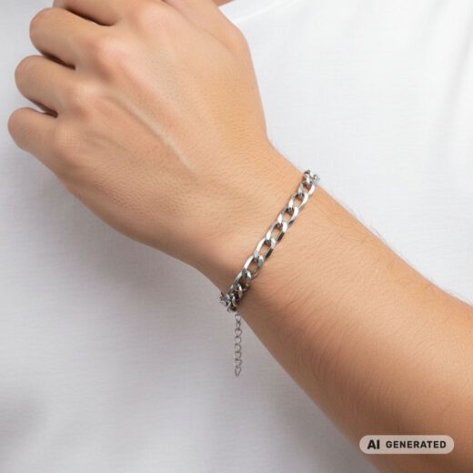 Edelstahl-Armband Steel Chain - KI-generated