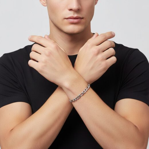 Edelstahl-Armband Steel Figaro