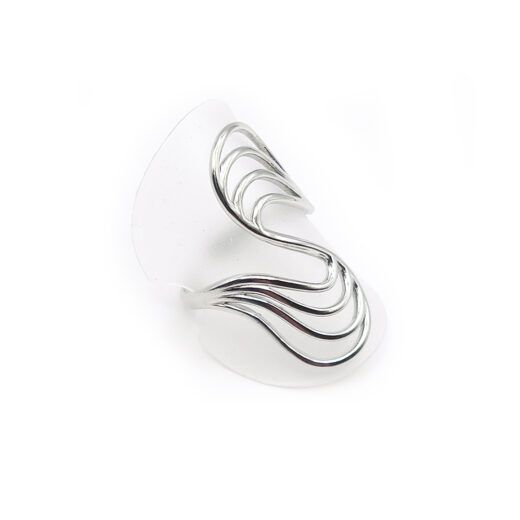 Edelstahl-Ring - Doppelbogen