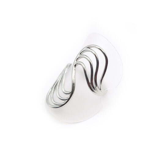 Edelstahl-Ring - Doppelbogen