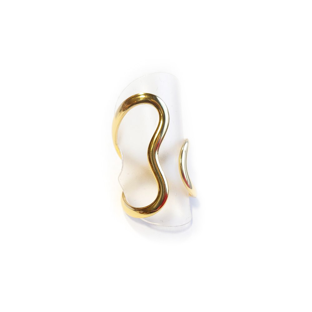 Edelstahl-Ring gold - Spange