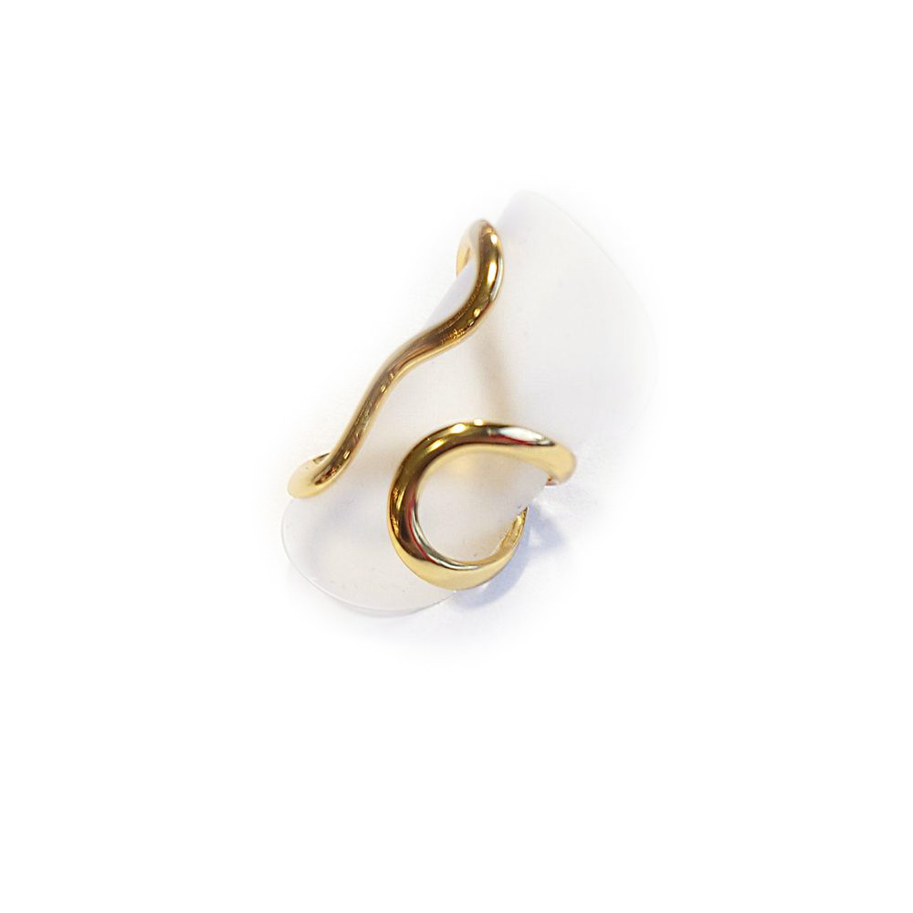 Edelstahl-Ring gold - Spange
