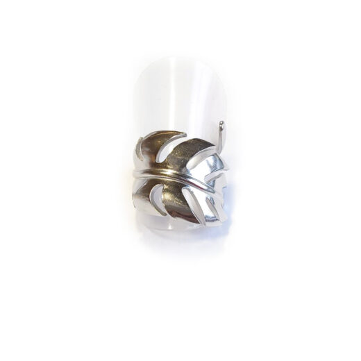 Edelstahl-Ring - Blatt