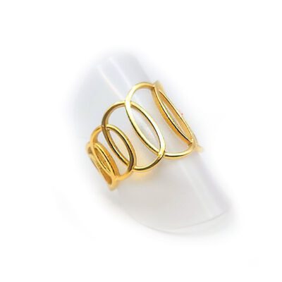 Edelstahl-Ring „Golden Steel Rings“