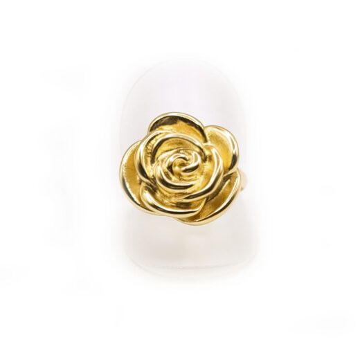Edelstahl-Ring gold - Rose