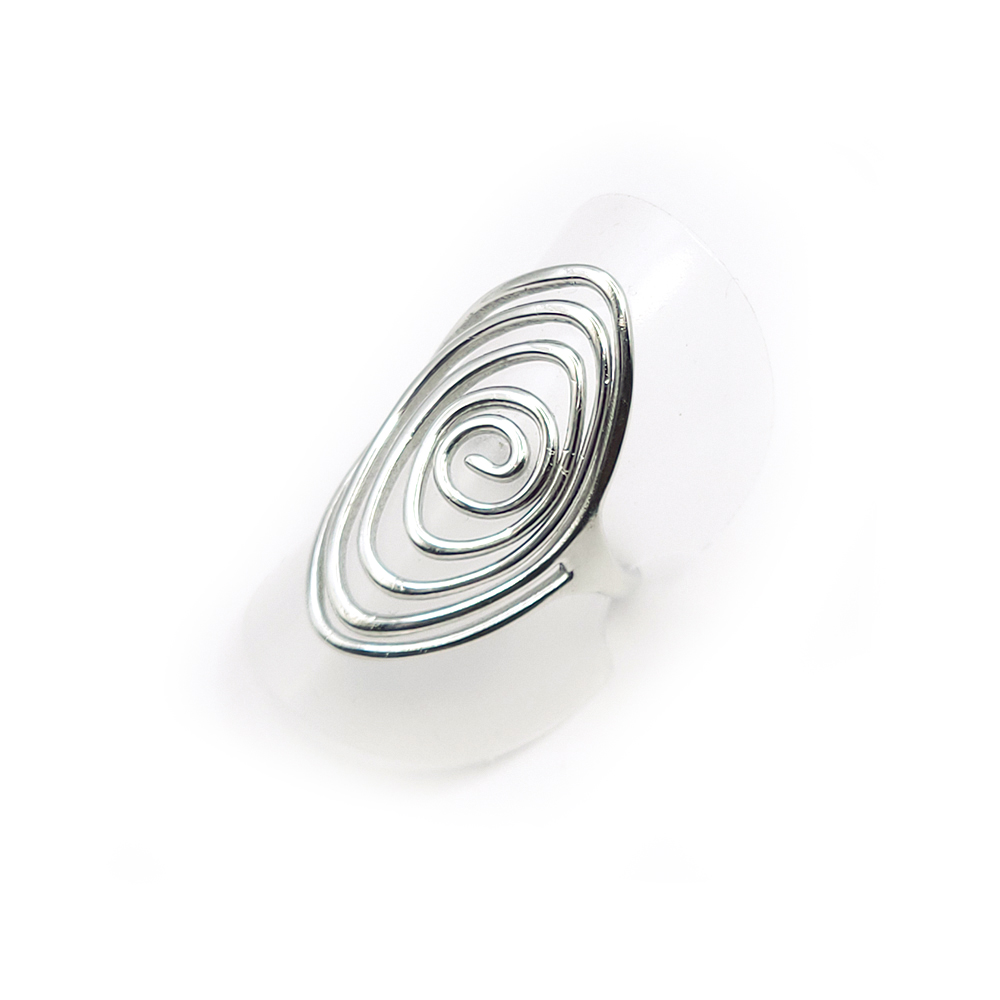 Edelstahl-Ring - Spirale