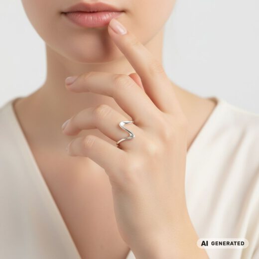 Edelstahl-Ring - Swing - KI-generiert