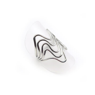 Edelstahl-Ring „Steel Waves“