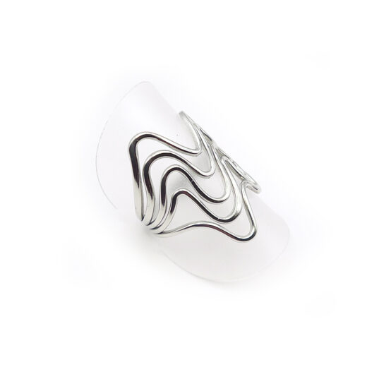 Edelstahl-Ring - Wellen