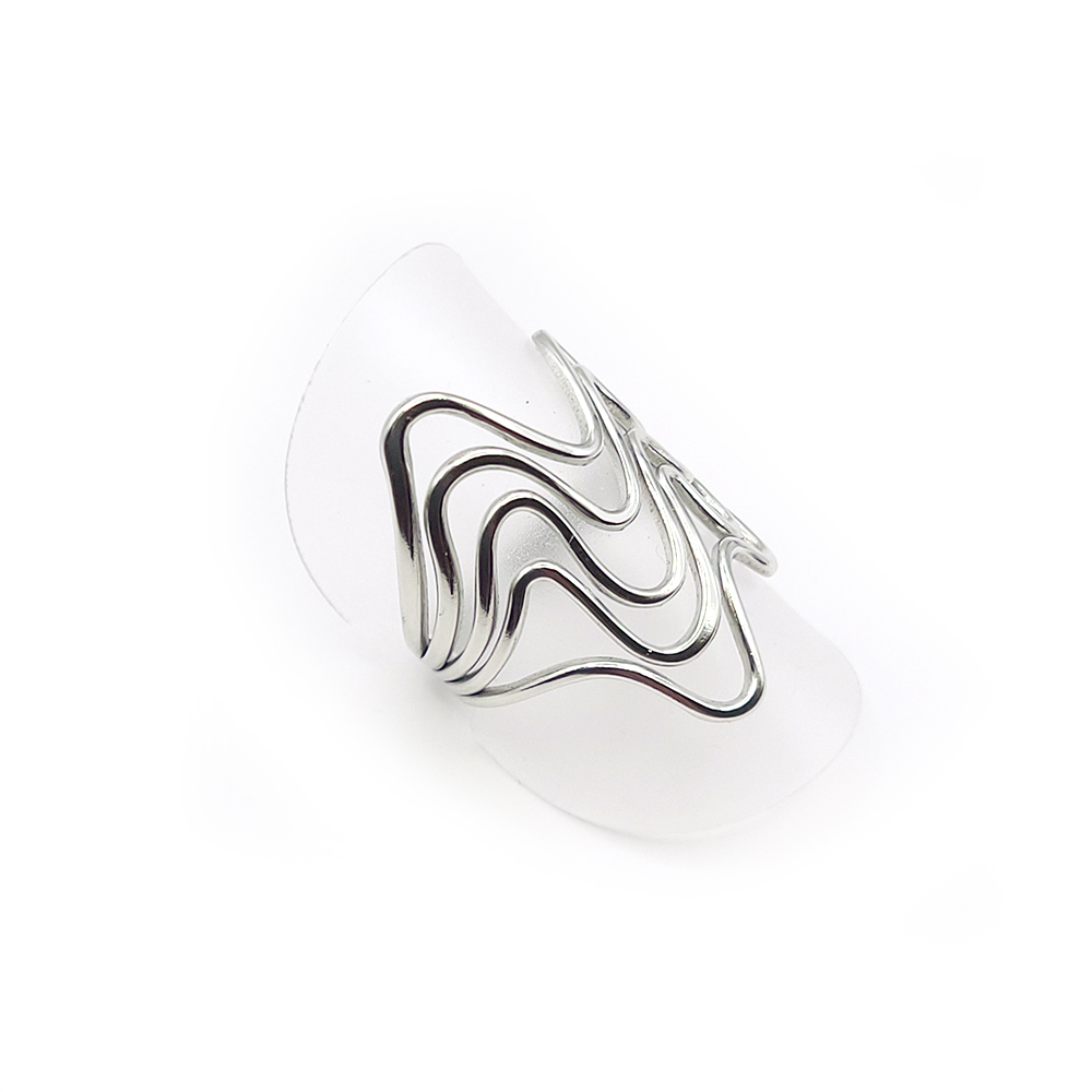 Edelstahl-Ring - Wellen