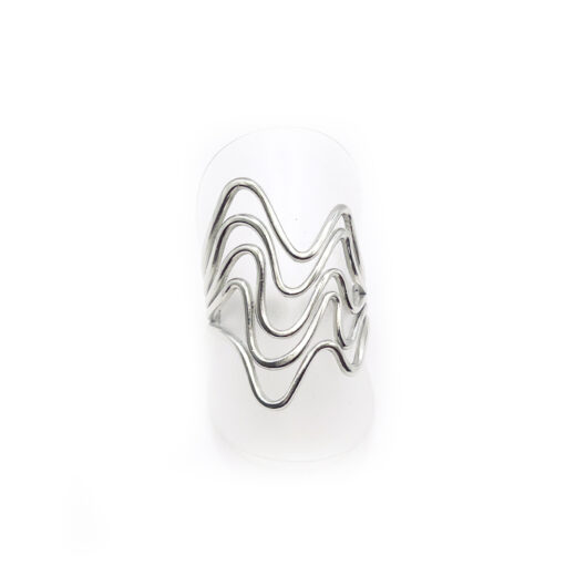 Edelstahl-Ring - Wellen