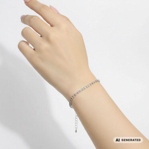 Kristall-Armband Sonnenstrahl 2mm - KI-generiert
