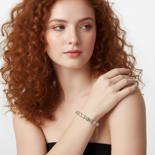 Kristall-Armband Sonnenzauber gold