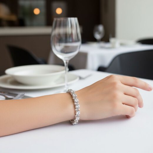 Kristall-Armband Sonnenzauber silber