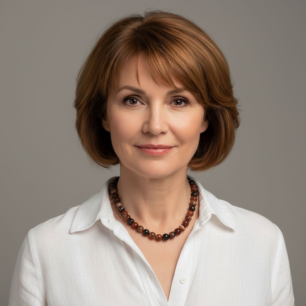 Naturstein-Kette Coffee Achat silber