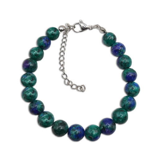Naturstein-Armband Azurit-Malachit 8mm