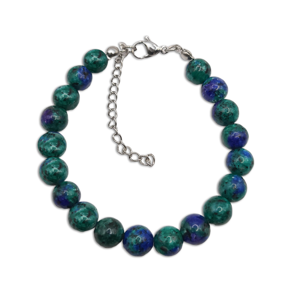 Naturstein-Armband Azurit-Malachit 8mm