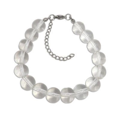 Natur-Edelstein-Armband „Bergkristall“ 8mm