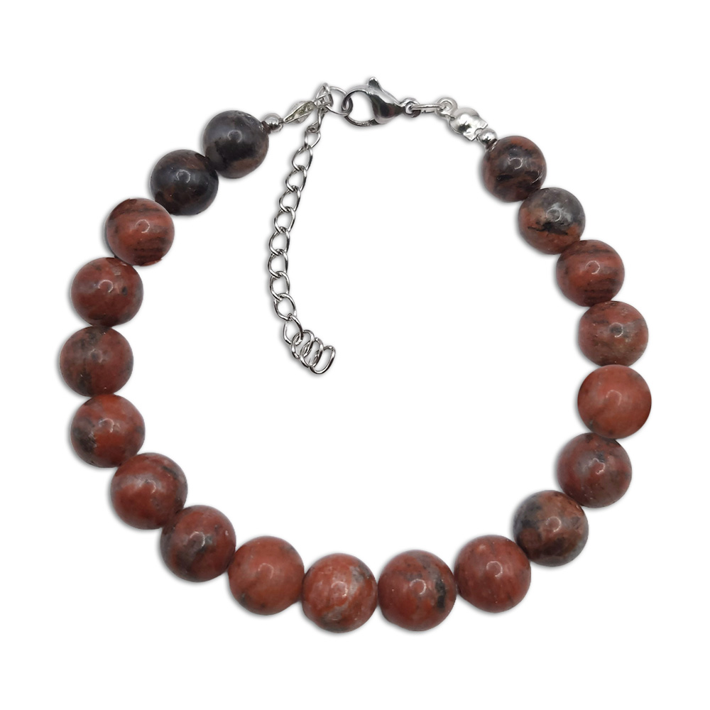 Naturstein-Armband Mahagony-Jaspis 8mm
