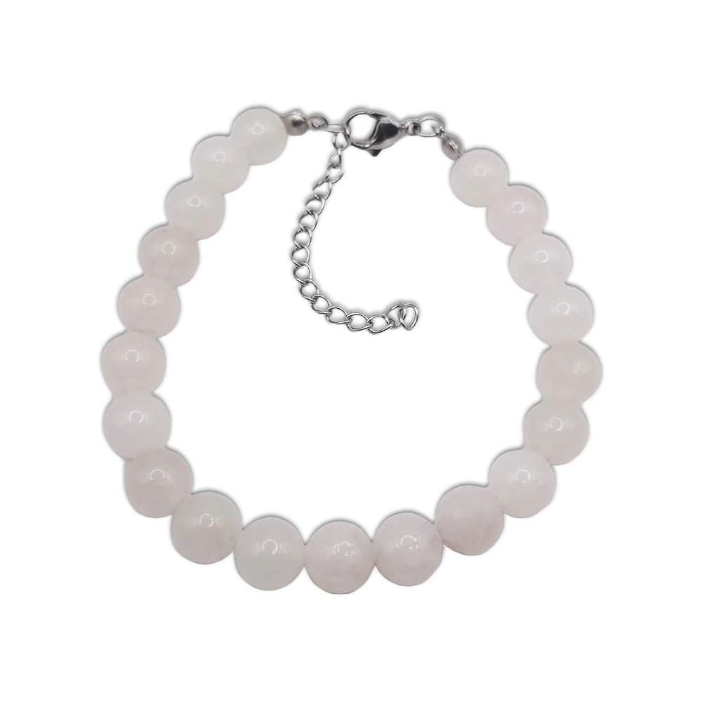 Naturstein-Armband Mondstein 8mm