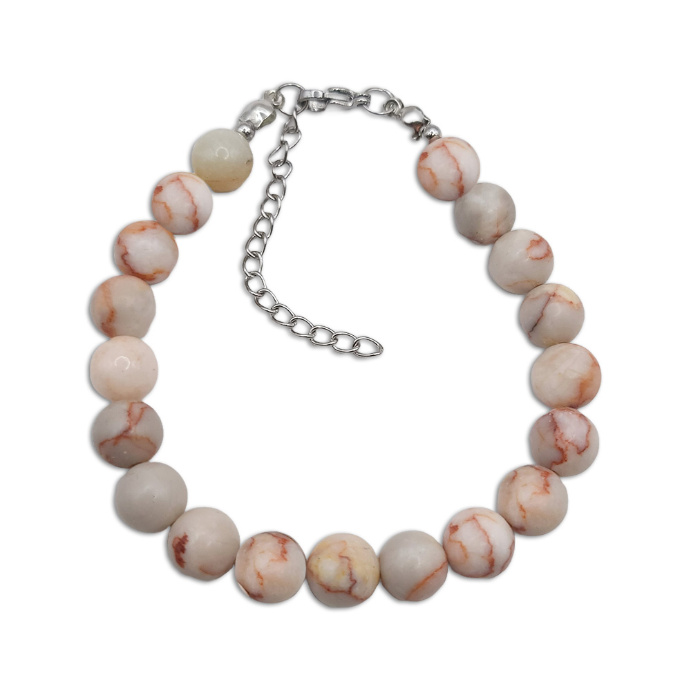 Naturstein-Armband Netz-Jaspis 8mm