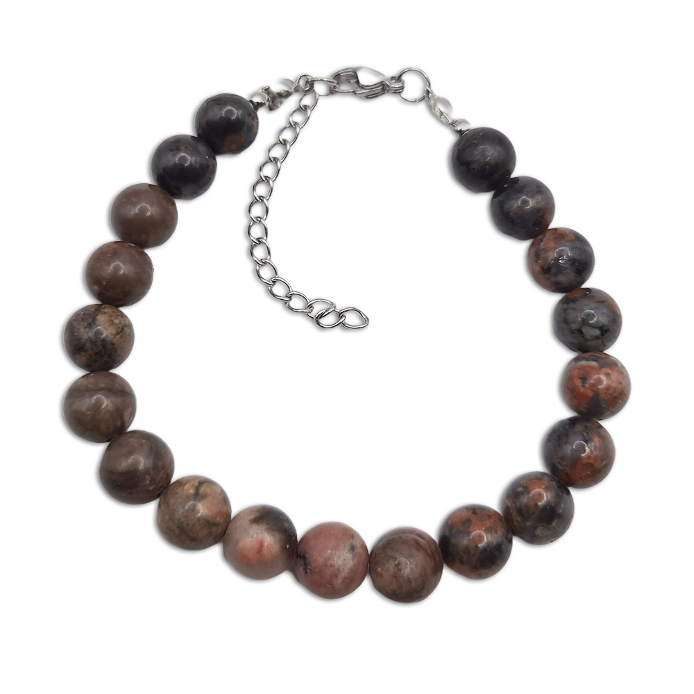 Naturstein-Armband Rhodonit 8mm