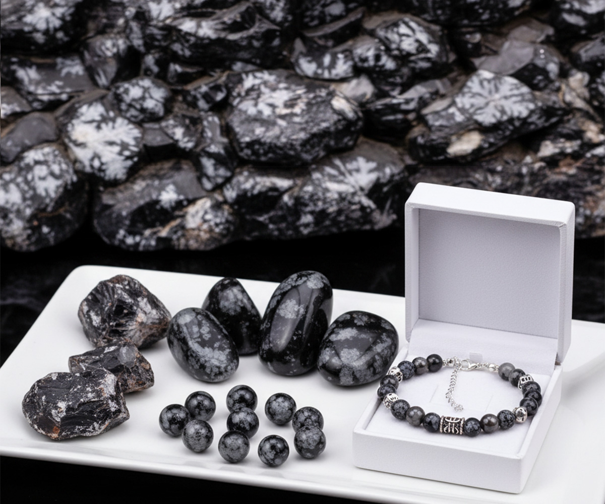 Schneeflocken-Obsidian