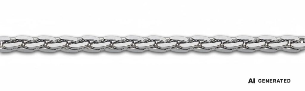 Ährenmuster-Kette - KI-generierte künstlerische Interpretation dieser Kette