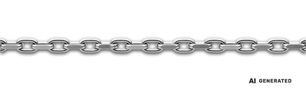 Anker-Kette geschliffen - KI-generierte künstlerische Interpretation dieser Kette