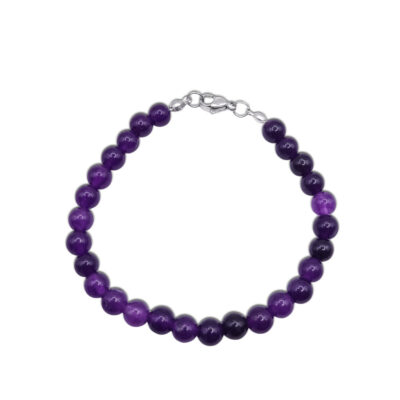 Natur-Edelstein-Armband „Amethyst“ 6mm