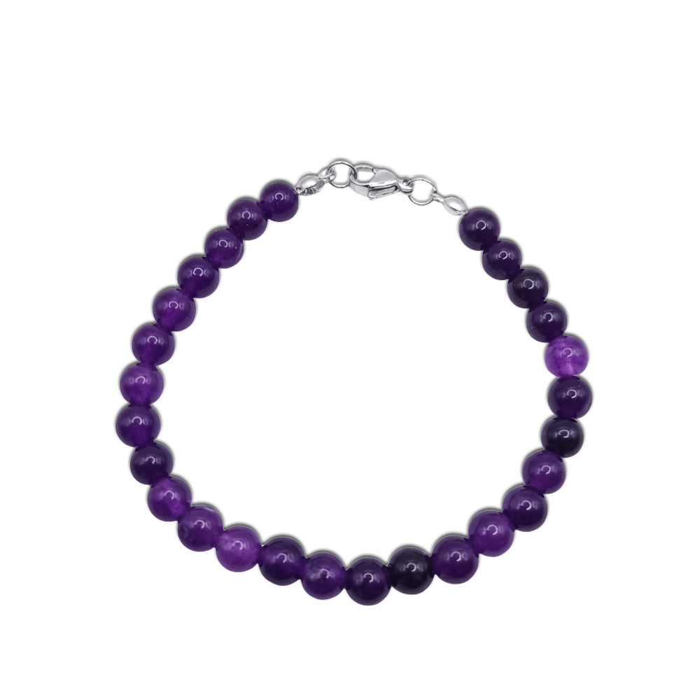 Natur-Edelstein-Armband "Amethyst" 6mm