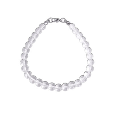 Natur-Edelstein-Armband „Bergkristall“ 6mm