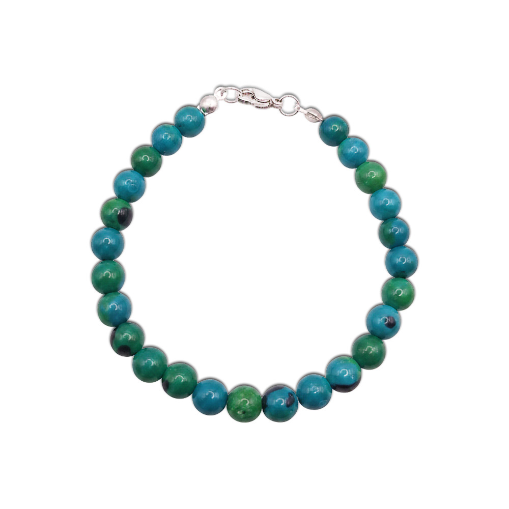 Natur-Edelstein-Armband "Chrysokoll" 6mm
