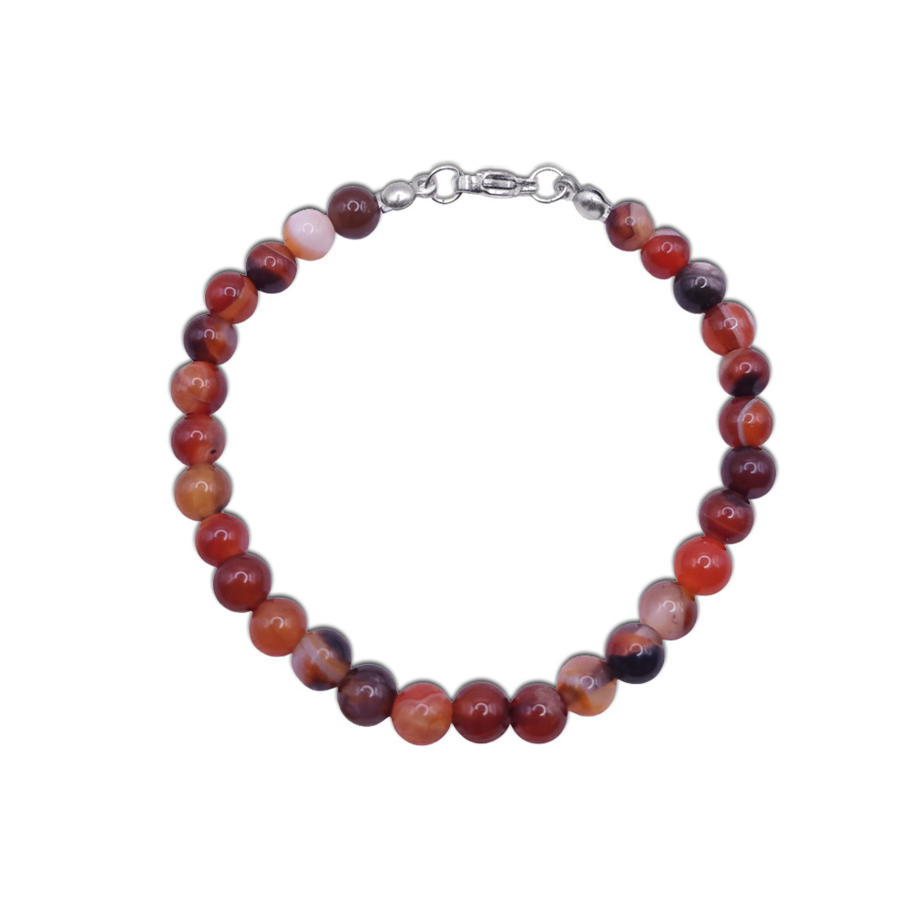 Natur-Edelstein-Armband "Color-Achat" 6mm
