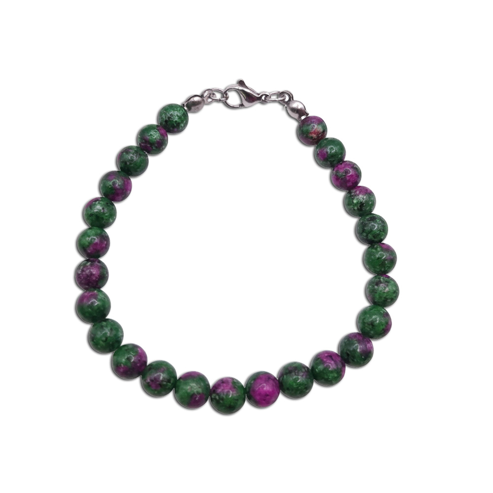 Natur-Edelstein-Armband "Epidot-Zoisit" 6mm