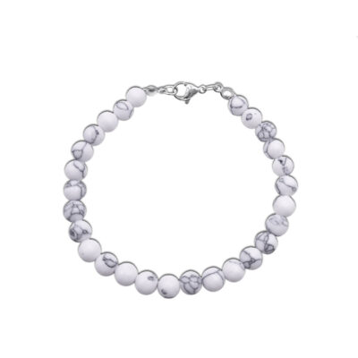 Natur-Edelstein-Armband „Howlith“ 6mm