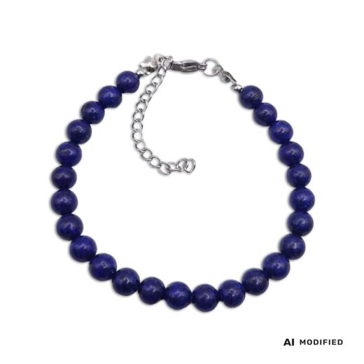 Naturstein-Armband Lapislazuli 6mm - KI optimiert