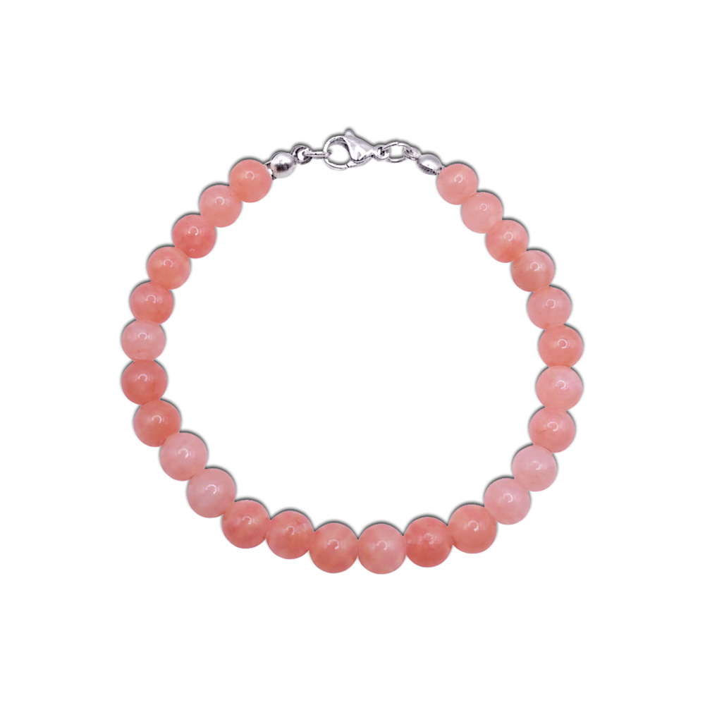 Natur-Edelstein-Armband "Oange-Calcit" 6mm