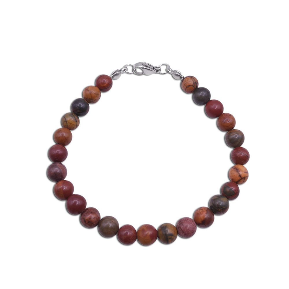 Natur-Edelstein-Armband "Picasso-Jaspis" 6mm