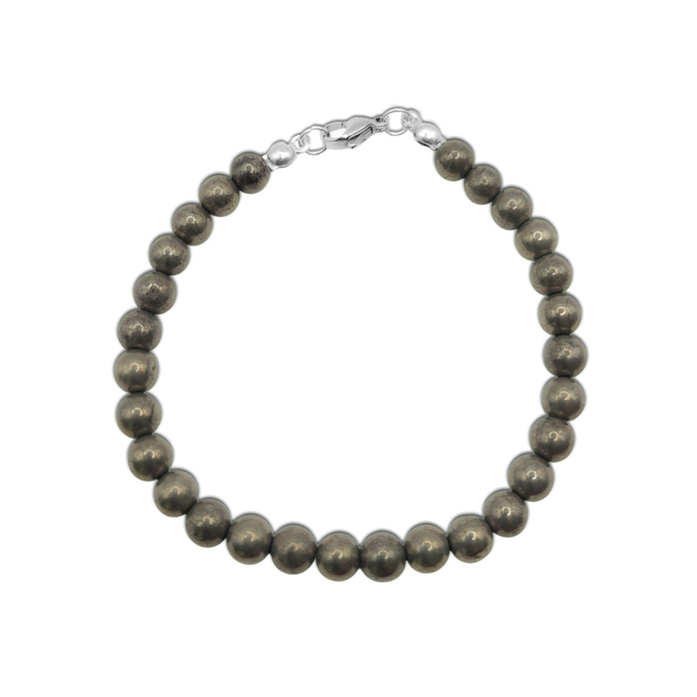 Natur-Edelstein-Armband "Pyrit" 6mm