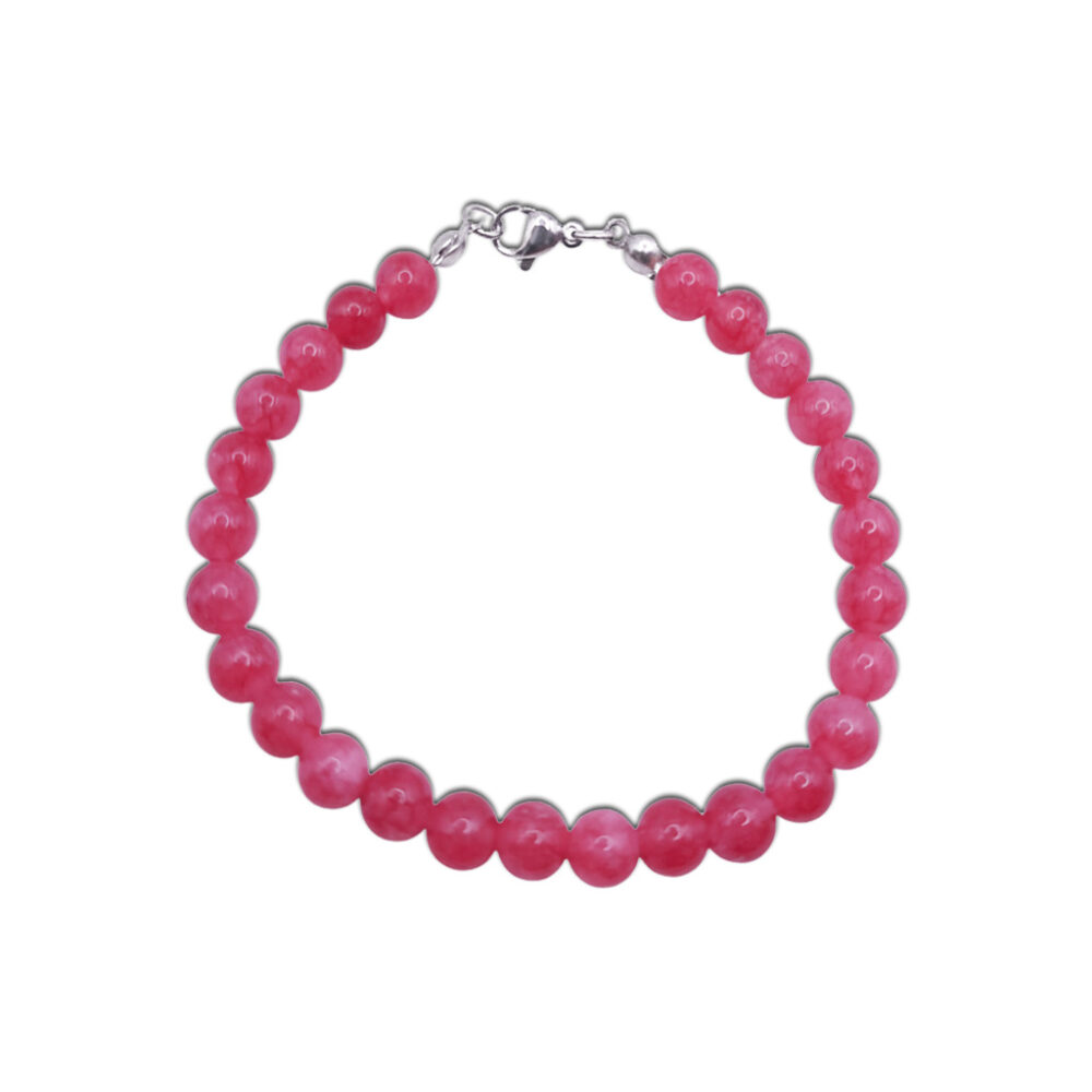 Natur-Edelstein-Armband "Rhodonit" 6mm