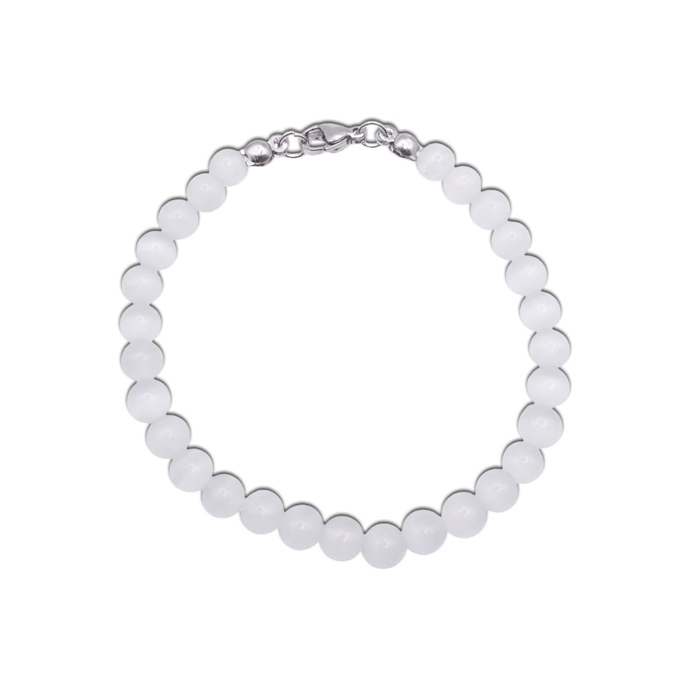 Natur-Edelstein-Armband "Selenit" 6mm